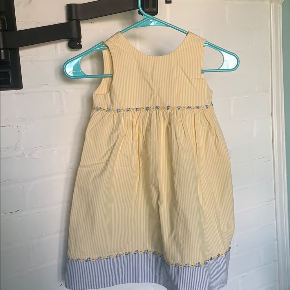 Yellow and Blue Aline Boutique Dress